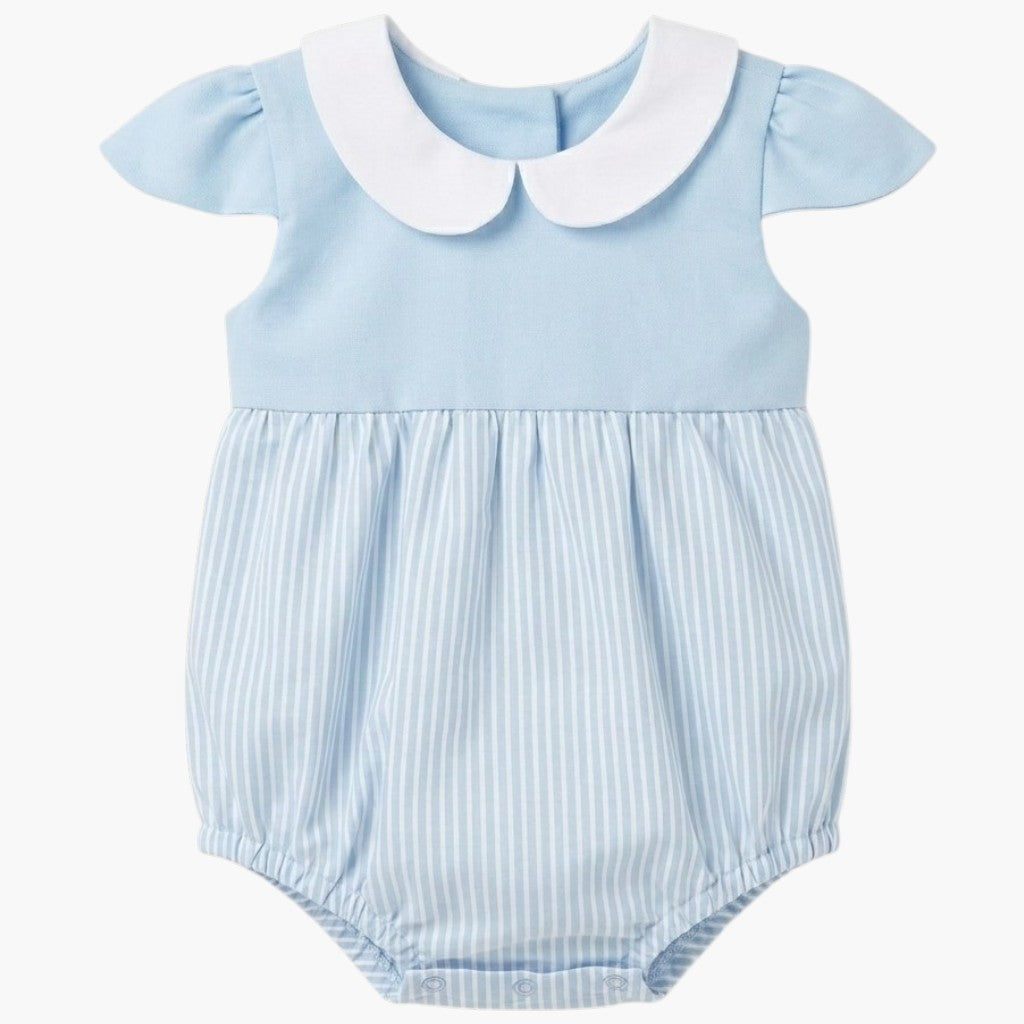 Fofo Infantil Azul com Detalhe às Riscas