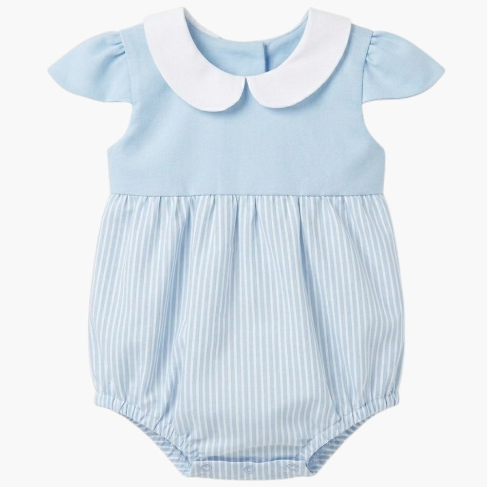 Fofo Infantil Azul com Detalhe às Riscas