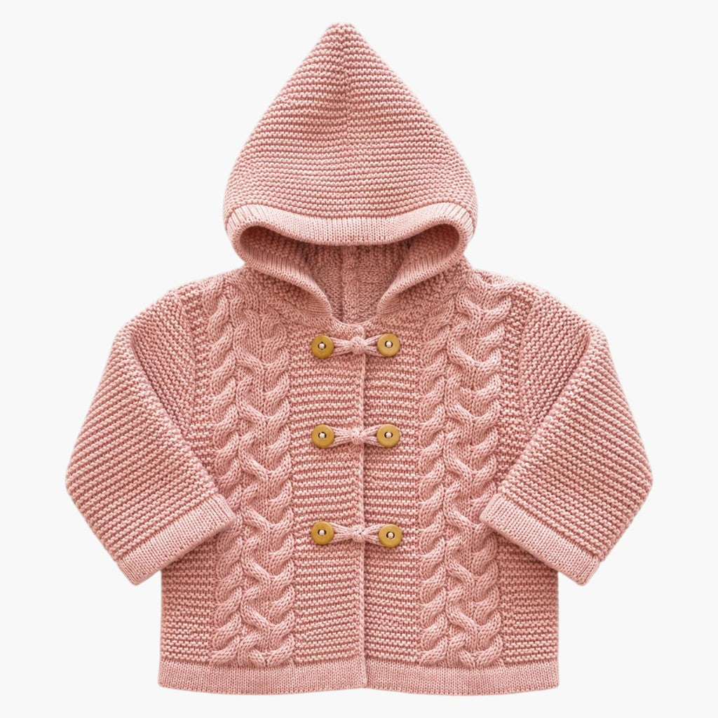 Conjunto Tricot Rosa Pó com Manta Elegância e Conforto para os Primeiros Momentos