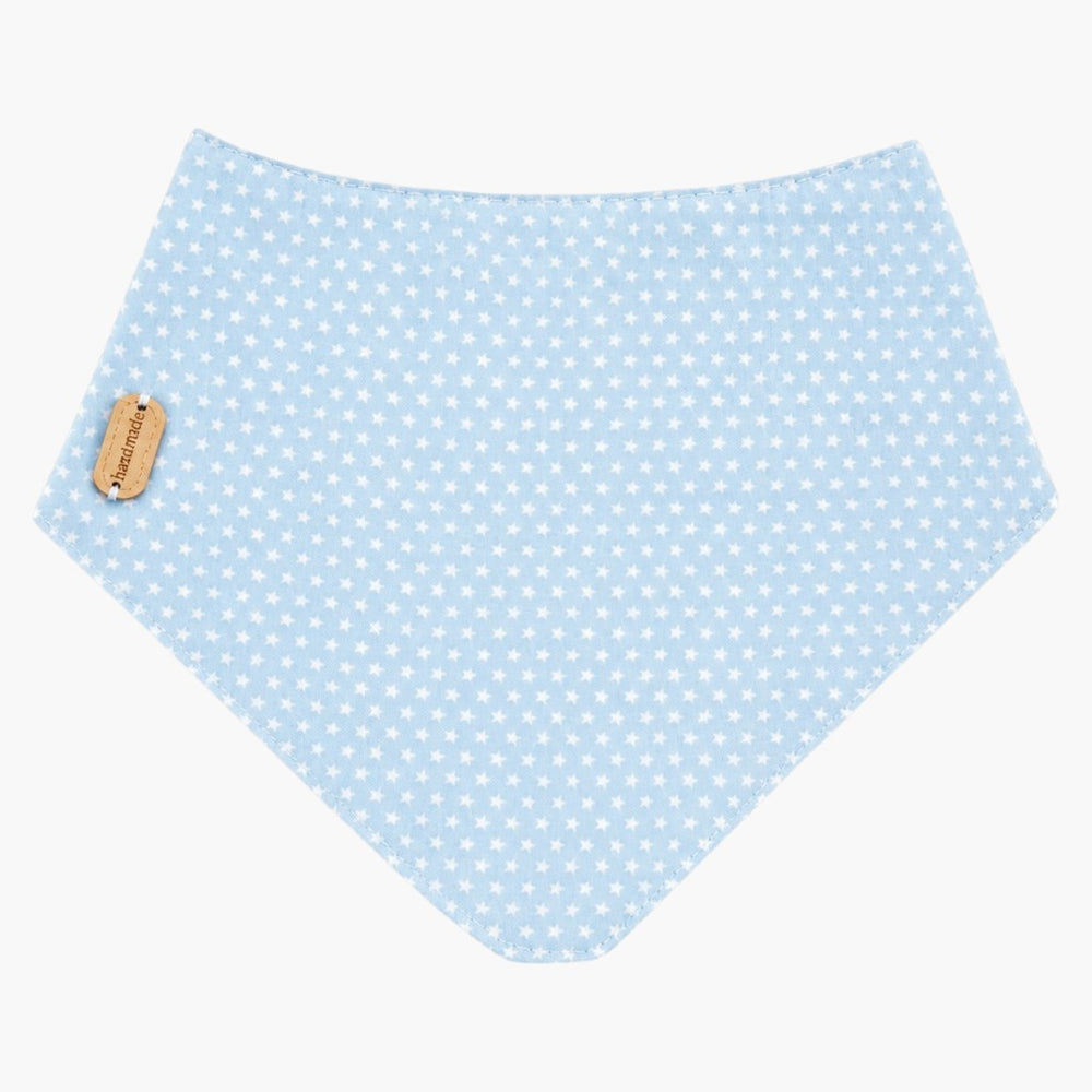 Babete Bandana Estrelas Azul em Algodão