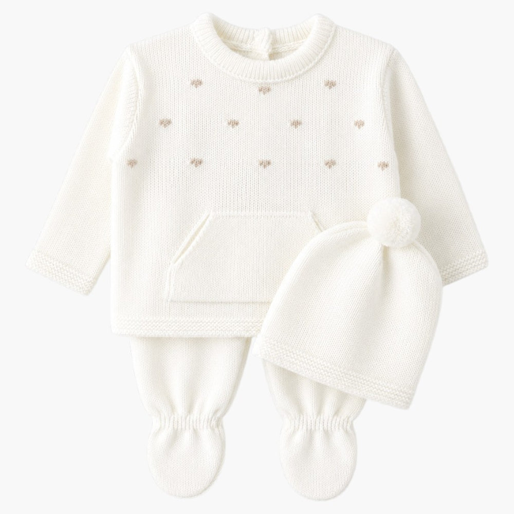 Conjunto de Malha para Bebé-3Peças