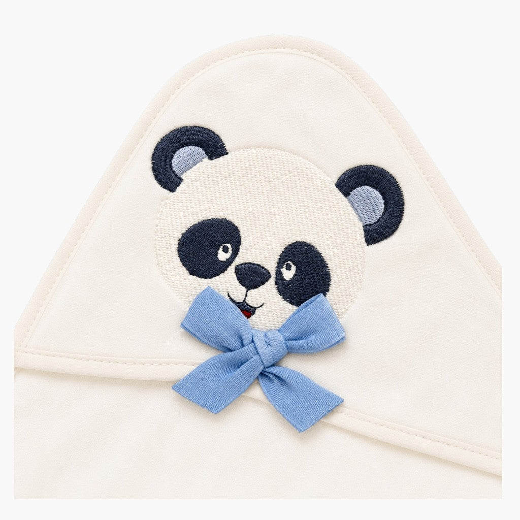 Toalha de Banho com Capuz para Bebé Panda 100% Algodão LOLO