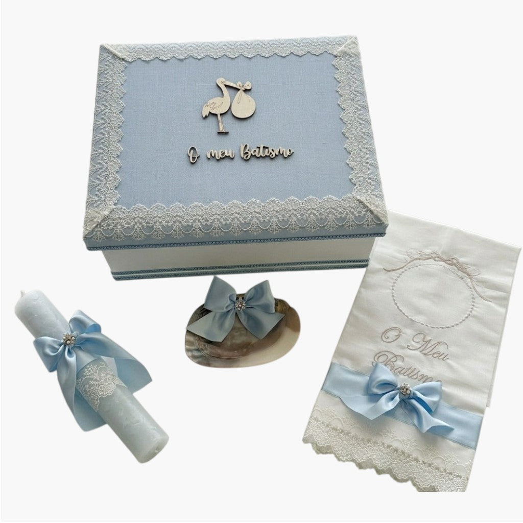Conjunto de Batismo Azul Elegance Um Clássico Intemporal para um Dia Único