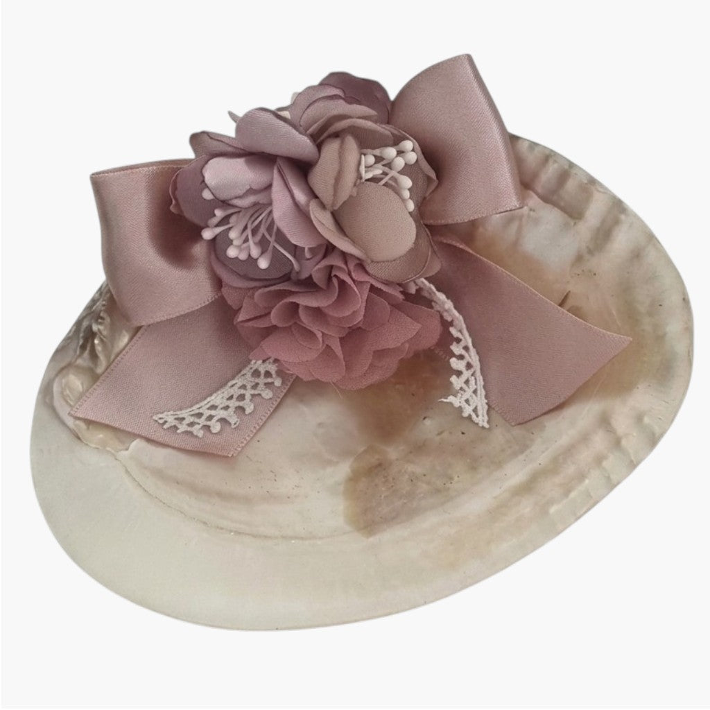 Concha de Batismo Rosa Vintage Um Toque de Delicadeza para um Momento Sagrado
