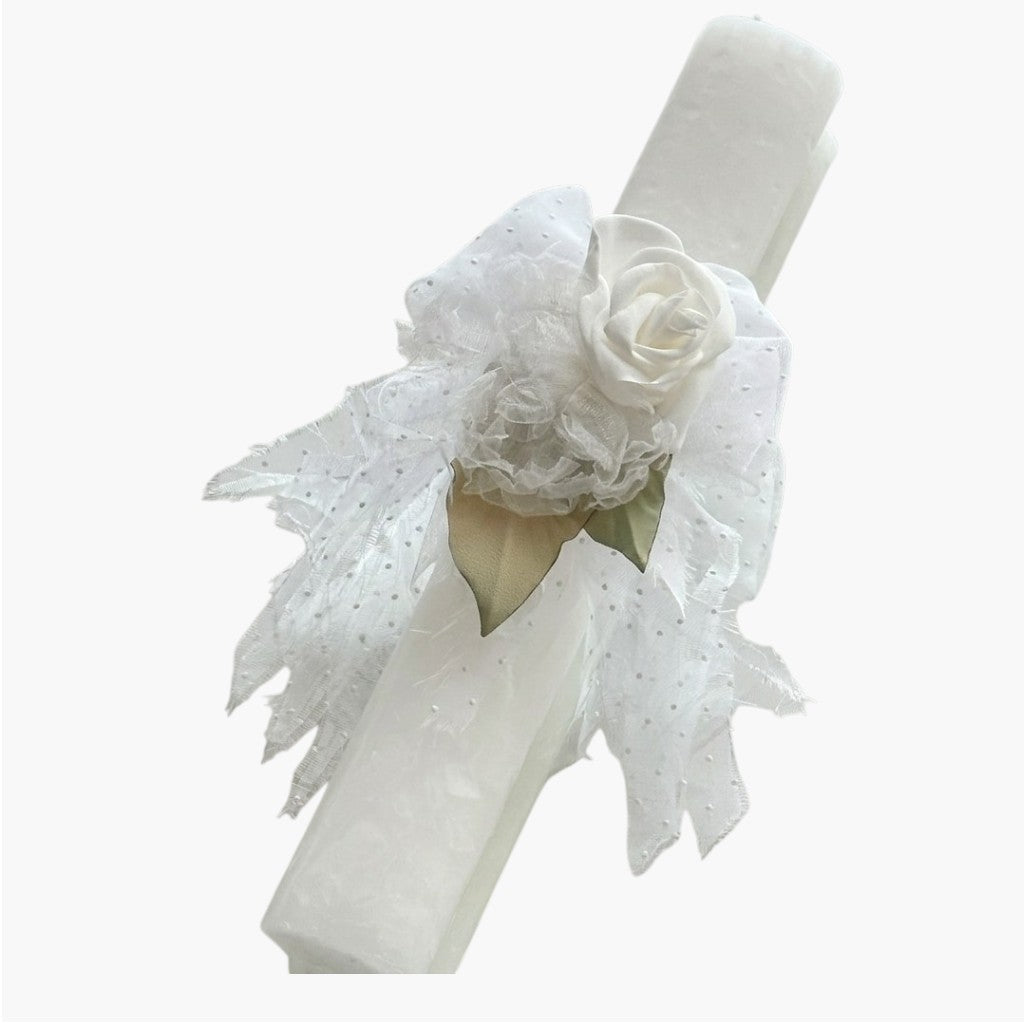 Vela de Batismo Angel Blossom – Delicadeza Celestial para um Momento Sagrado