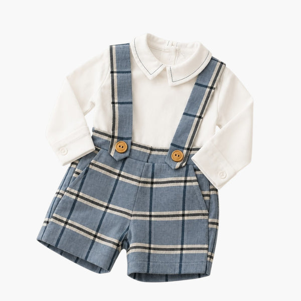Conjunto Clássico Xadrez Azul