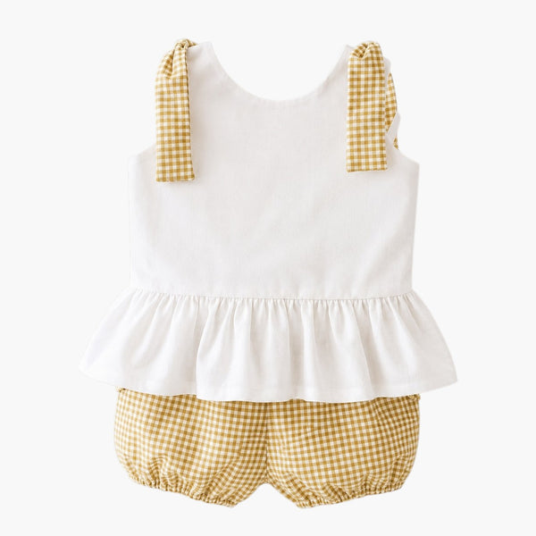 Conjunto Vichy Mostarda