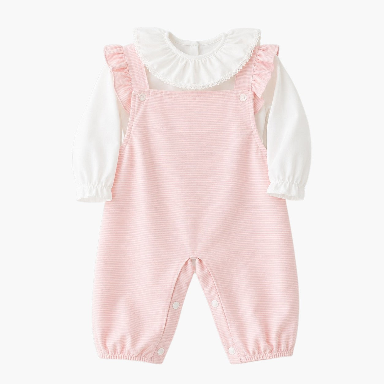 Conjunto Bebé Rosa Delicado Doce Elegância