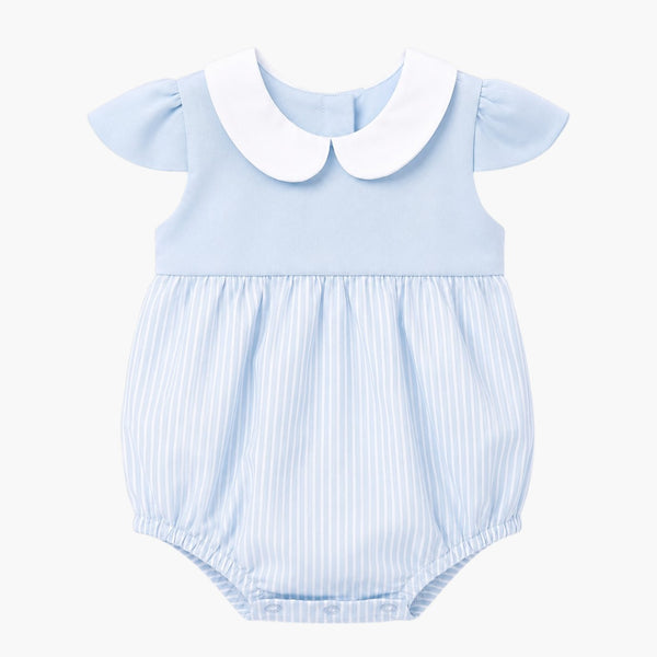 Fofo Infantil Azul com Detalhe às Riscas