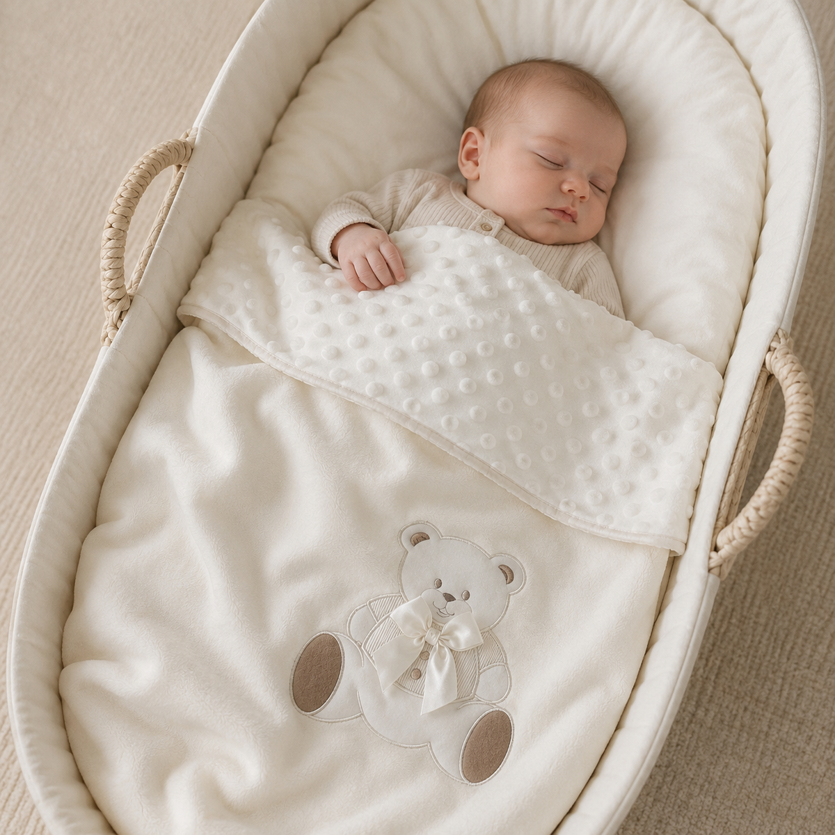 Manta de Bebé Teddy Dreams com Ursinho Pérola