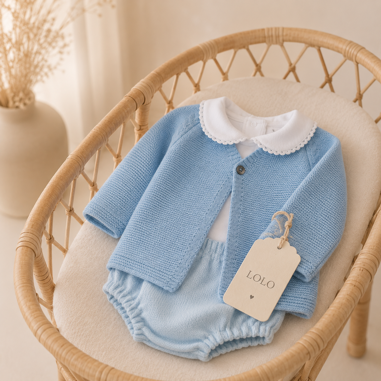 Conjunto de Bebé Azul Bebé-3 Peças