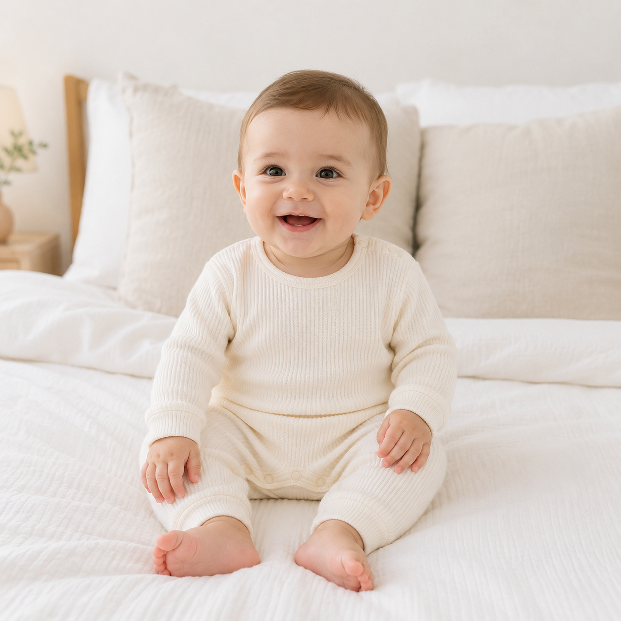 Babygrow em Algodão Canelado para Bebé Essentials