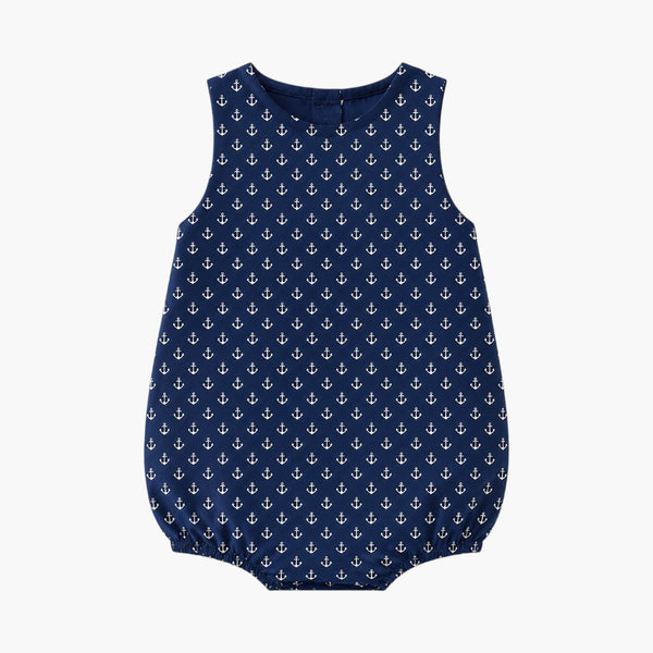 Romper Marinheiro com Padrão Âncoras