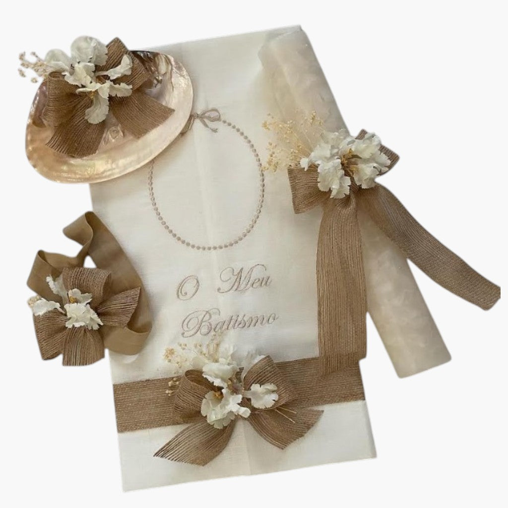 Conjunto de Batismo Elegance Natural