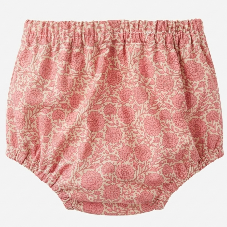 Tapa-Fraldas Floral Rosa